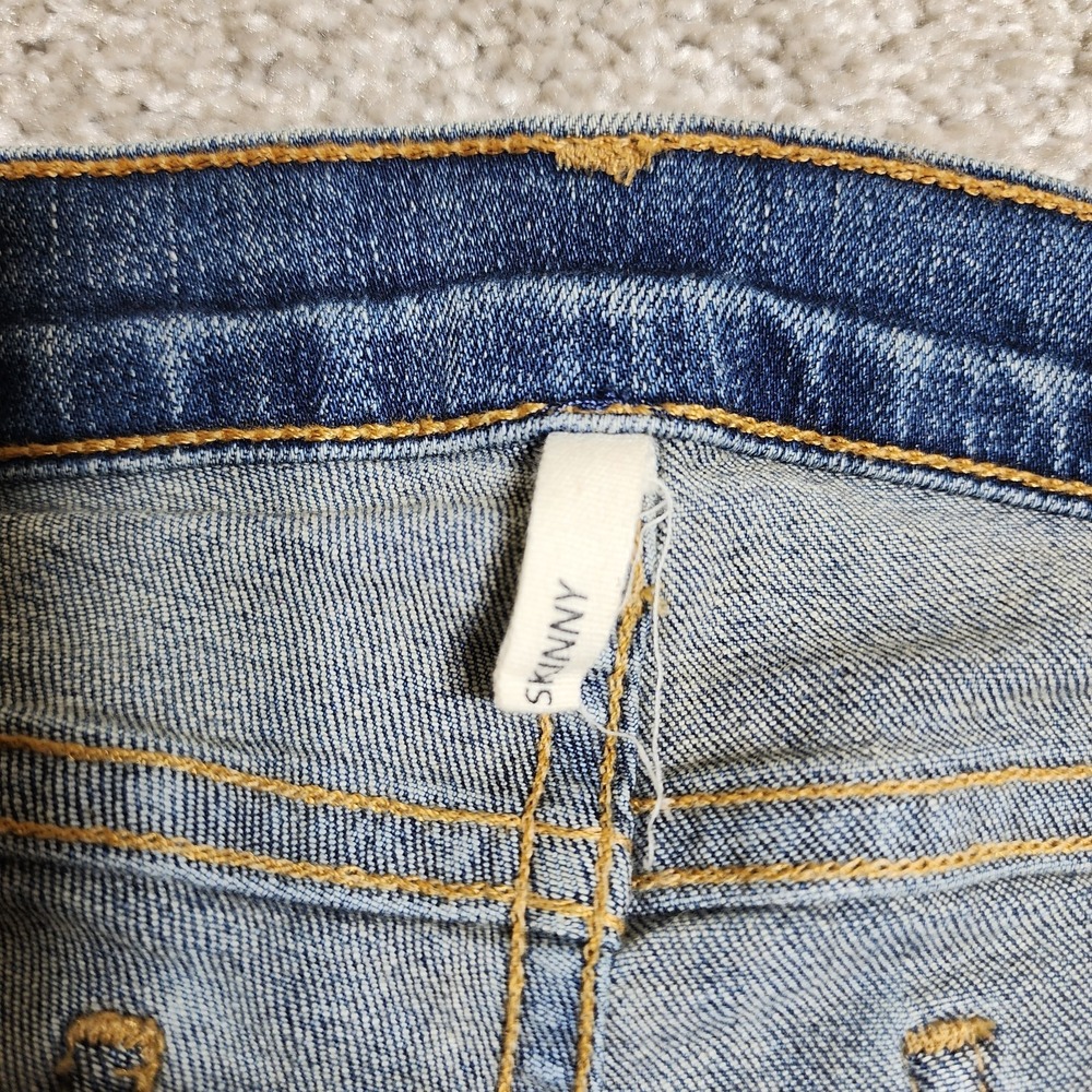 Rag & Bone The Skinny Jeans Surf Wash Low Rise Size 26 (Measures 28)  Y2K - Picture 7 of 12
